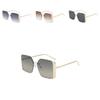 Vintage Round Face Metal Frame Square Uv400 Sunglasses For Outdoor Fans