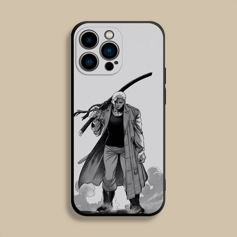 K-Kengan A-Ashura Phone Case For iPhone 17,16,15,14,13,12,Pro,Max,Plus,E,SE4,Air,Mini Black Soft Cover
