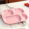 1PC Drop- Divided Plates, Microwave & Dishwasher Safe, Lightweight Plastic Picnic Plates Made of Healthy Materials