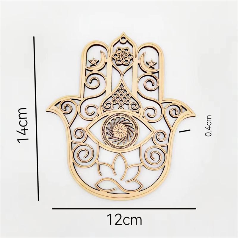 5pcs/lot 15cm Tree of Life Chakra Flower of Life Natural Symbol Wood Carved Coaster Home Kitchen Decor Creative Pattern Coaster