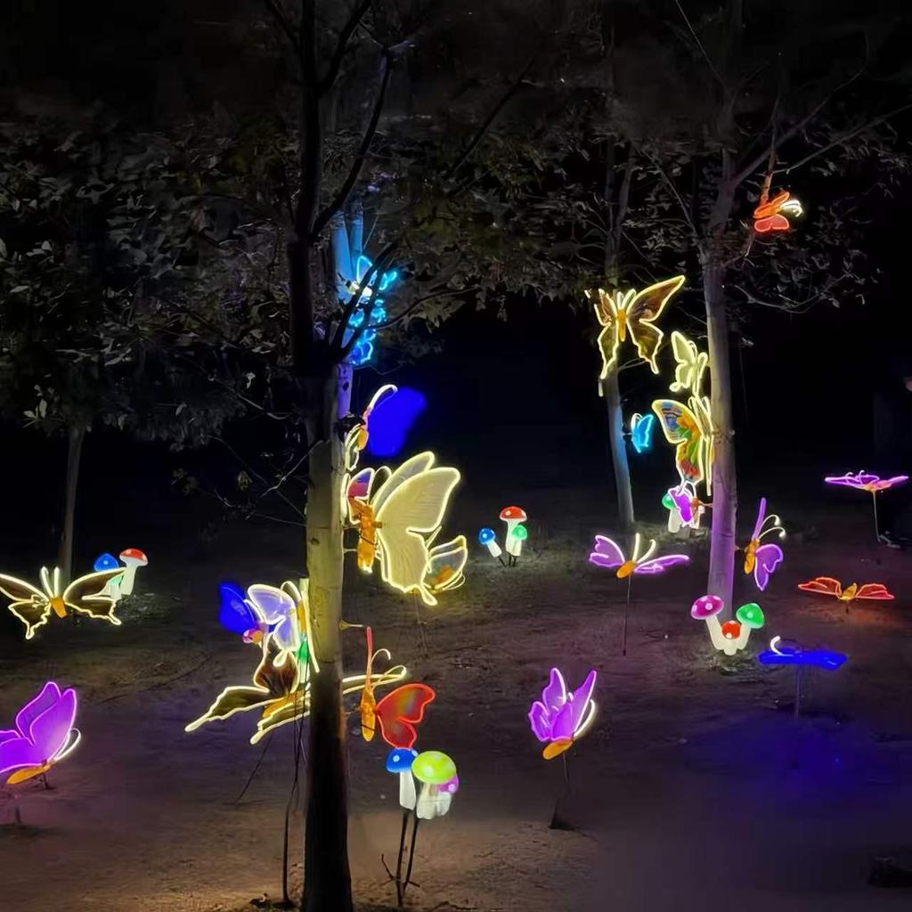 Dynamic Waterproof Outdoor LED Butterfly Tree Hanging Lights