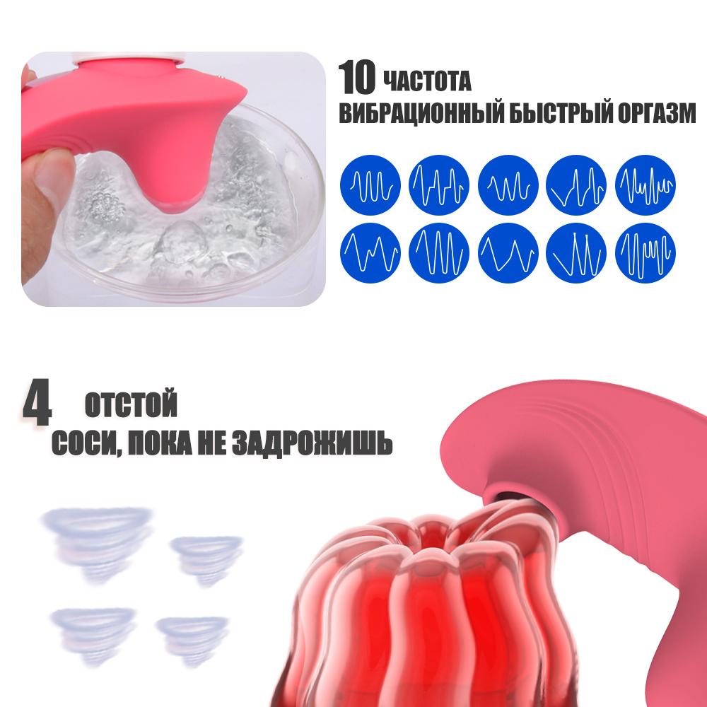 Vibrator Female Vibrating Oral Sex Suction Clitoris Stimulation Clitoral Sucking G-spot Vibrator Nipple Sucker Stimulator Sex Toys Adult Women 18+