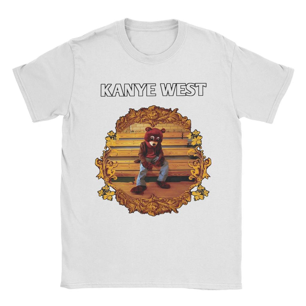 Kanye West T-Shirts für Herren Baumwolle Fantastische T-Shirts Rundhals T-Shirts Kurzarm Tops Party