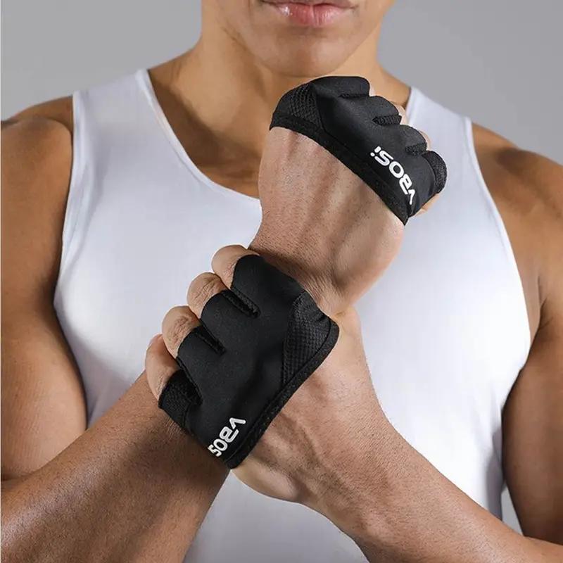 Durable And Safe Unisex Lightweight Four-Finger Workout Gloves Non-Slip Grip For Fitness Weightlifting And Training Adjustable For Men And Women