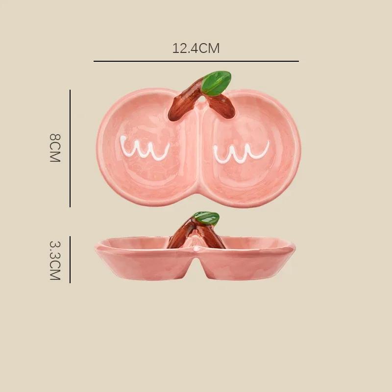 Creative Irregular Ceramic Soy Sauce Dish Korean Style Restaurant Kimchi Dish Home Exquisite Afternoon Tea Fruits Snack Plates