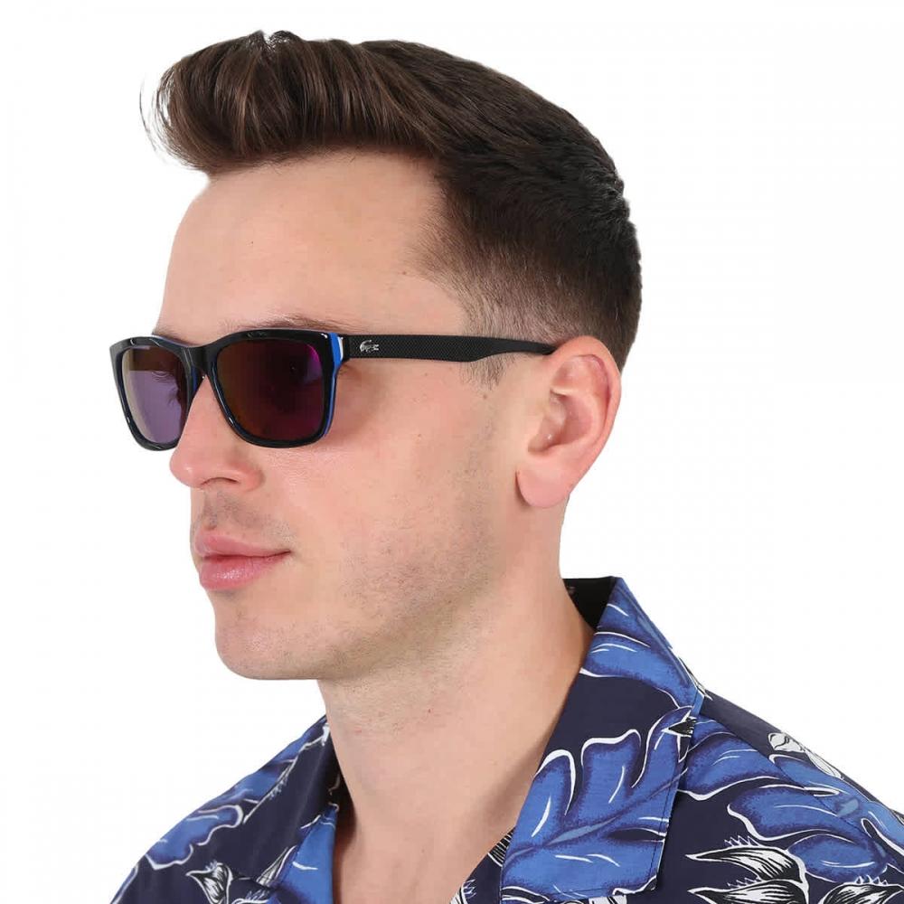 Lacoste Grey Square Unisex Sunglasses L683s 006 55 Grey