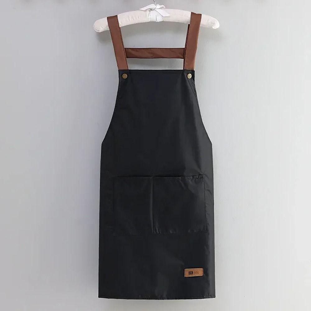 1Pcs Waterproof Kitchen Cooking Apron with Pockets Work Uniform Household Work Clothes  Women Men