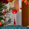 Horse Year Chinese Hanging Lanterns Glowing Handmade 2026 New Year Lanterns Cloth With Tassel Portable Lanterns Outdoor 1PC