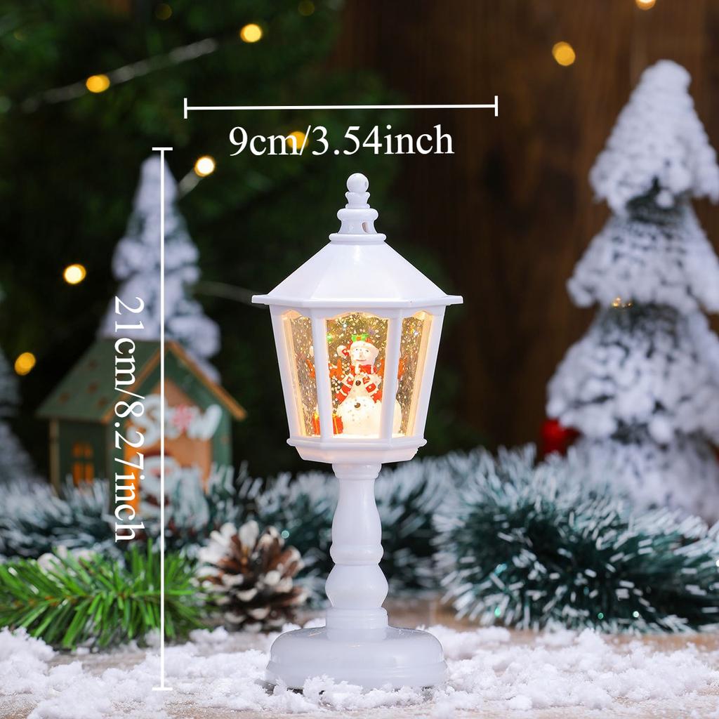 1Pcs Christmas Decorations Light Up Musical Water Lamp Night Light Creative Gifts for Holiday Festive Atmosphere