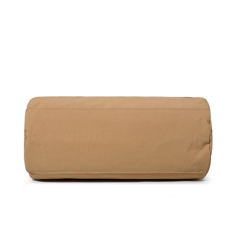 Solid Color Cylinder Travel Bag Portable Sports Fitness Bag Crossbody Bag