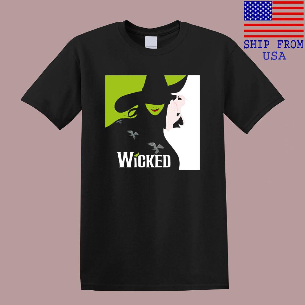 WICKED Broadway Musical Show Movie Men s Black T-Shirt Size S-5XL Unisex T-Shirt XL