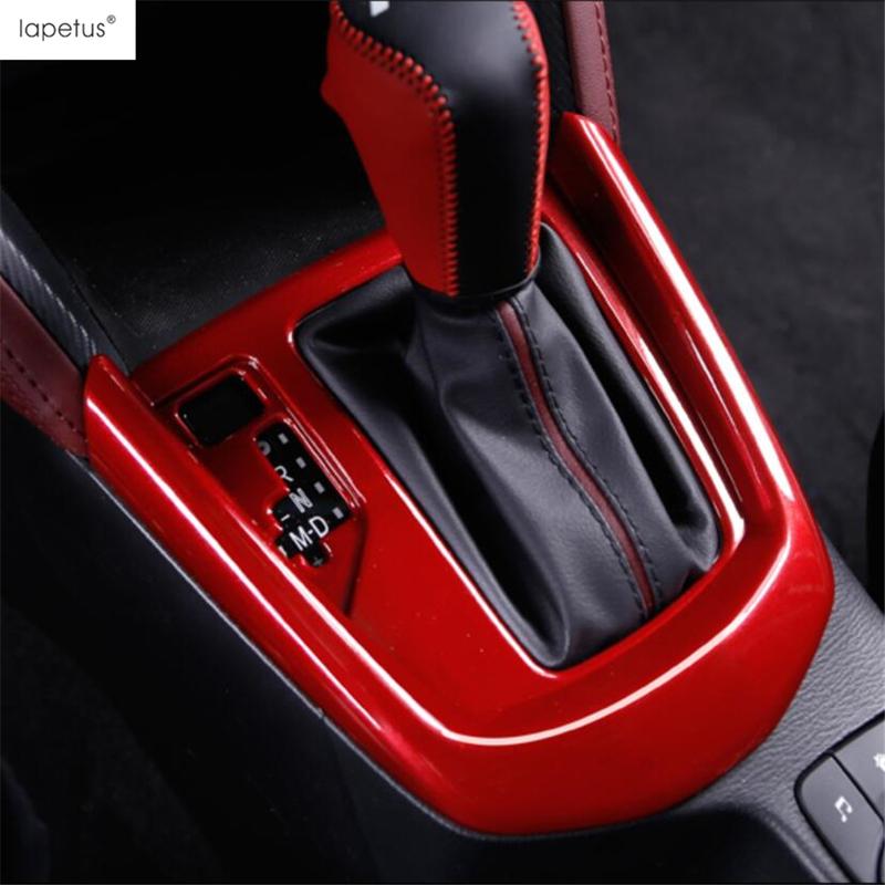 Gear Shift Panel / Dashboard AC Air Vent / Water Cup / Steering Wheel Cover Trim For Mazda CX-3 CX3 2016 - 2024 Red Accessories