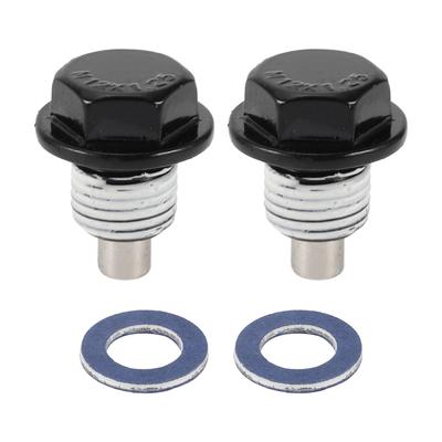 HEROFFIX Compatible Toyota Tacoma Tundra Camry Colora 4 Runner Pan Drain Bolt Screw Repair No.9043012031 White Metal Magnetic M12x1.25