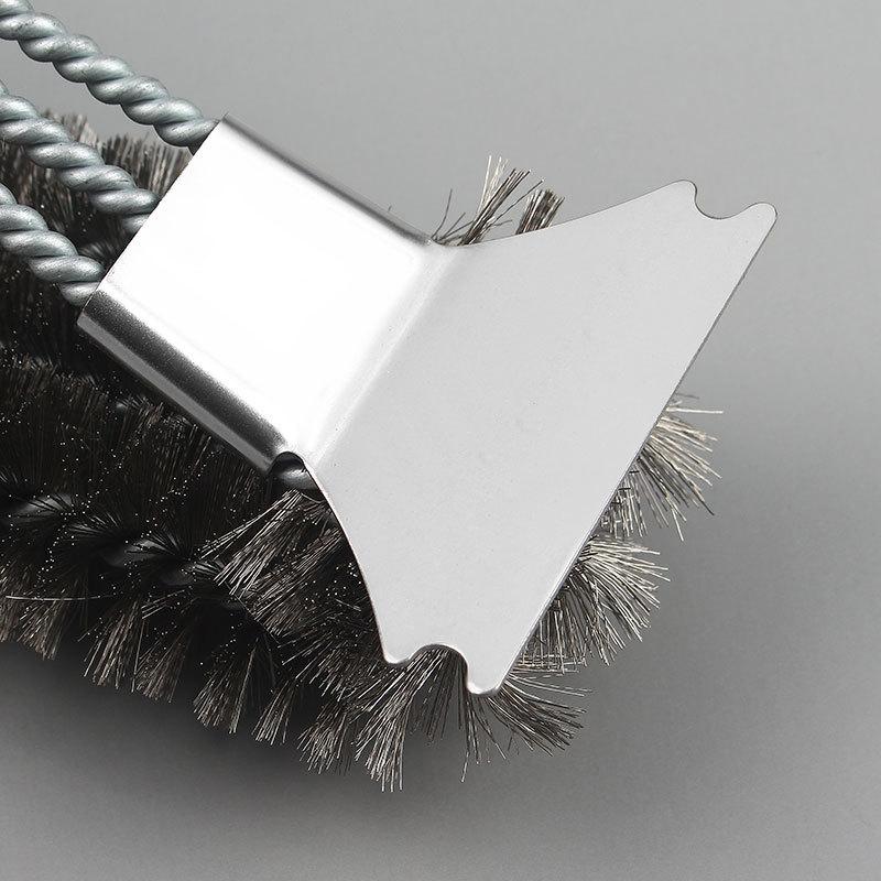BBQ grill cleaning brush steel wire brush for cleaning BBQ grill and BBQ stove steel brush specialized cleaning tool for BBQ