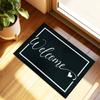 Flower Letter Absorbent Mat Love Heart Door Mat Stain-resistant Floor Mat  Entrance Hall