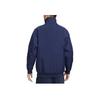 Nike Sportswear Swoosh Fashion Comfortable Soft Reversible Collar Fleece Jacket Men Jackets Deep-Navy White Team-Blue-Grey BQ6546-411