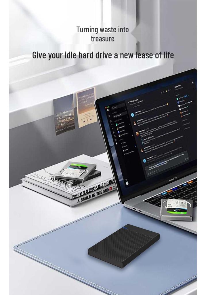 2.5" USB 3.1 Mechanical Hard Drive Enclosure for High-Speed Data Transfer