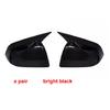 Rearview Mirror Cover For Tesla Model Y  Paste Style Decoration Carbon Fiber Black 1 Pair Upgrade ABS Plastic Rearview Accessory