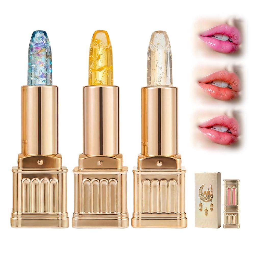 2026 Upgrade Lipstick for Older Women, PH Color Changing Lipstick Skin-Adaptive Lipsticks, Transferproof Clear Lip Sticks (3 pcs)