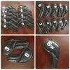 10Pcs Golfs Club Head Cover Fit Most Brands Golfs PU Leathers Iron Watertight Golfs Club Headcover Golfs Iron Head Cover