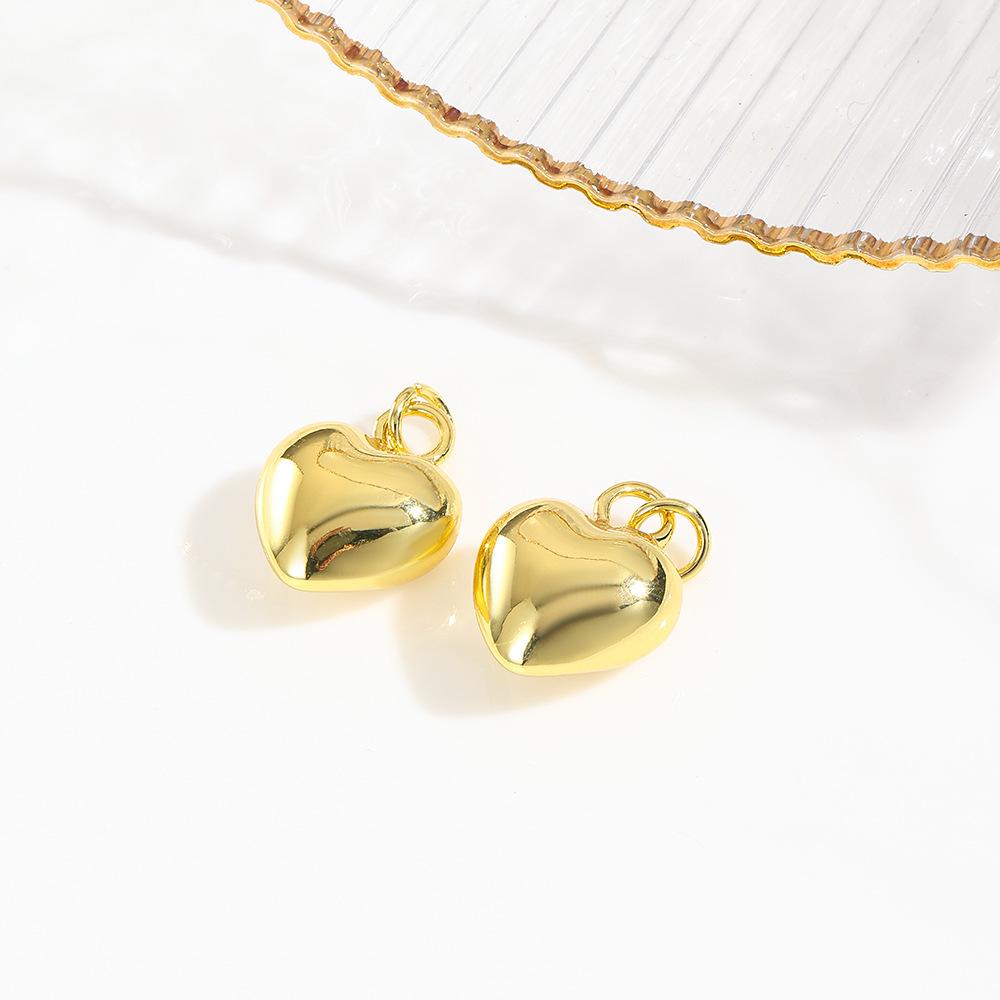 

Stylish 3D Hollow Heart Pendant Glossy Surface DIY Jewelry Findings For Bracelet Necklace Earring Making Accessories