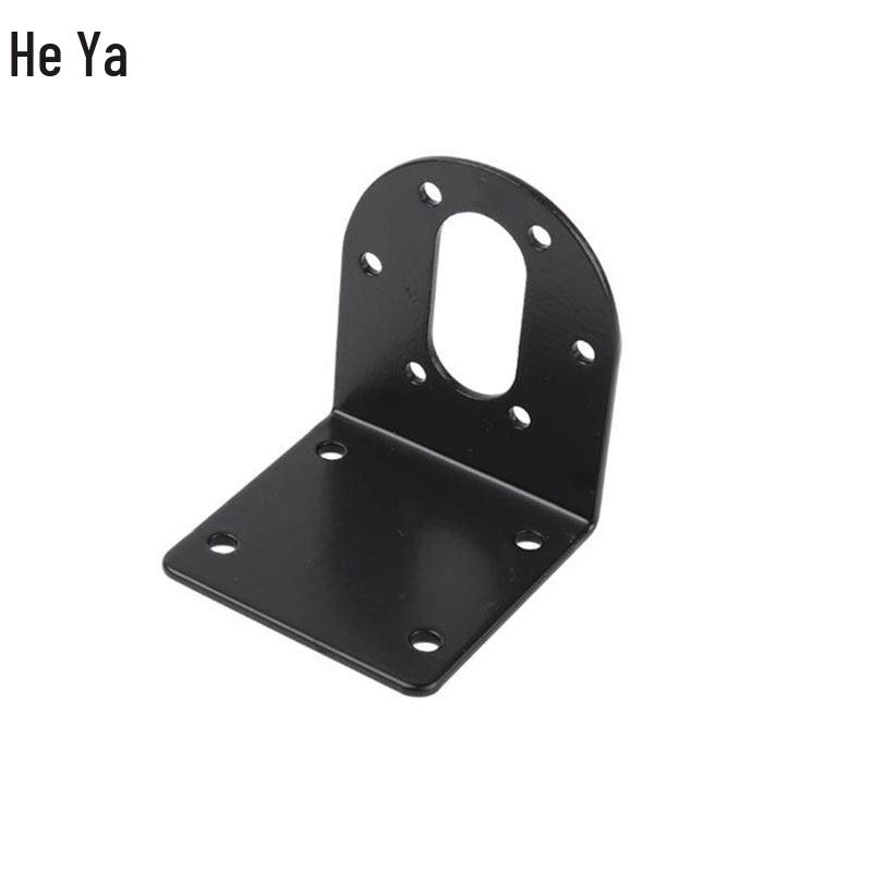 Geared Motor Mount Bracket for 25/37mm GM25-370/520/555 Motors, Iron/Aluminum, Spray-Painted