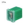 uxcell Car Cartridge Fuse 48V 40A Female Terminal J Case Box Low Profile Car Truck Green Pack of 5