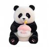 Plush Panda Cake Toy Cartoon Stuffed Animal Doll Decorations Kids Gift Cute