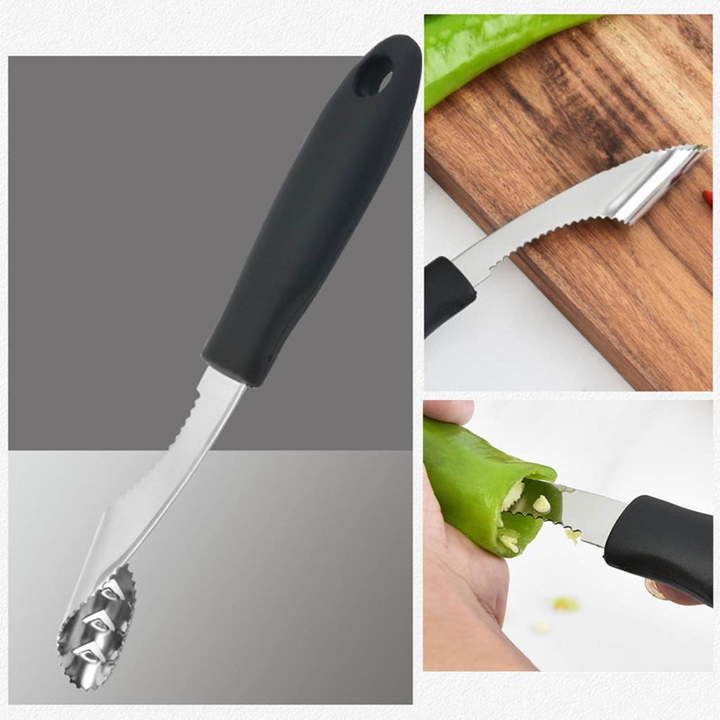 High Quality Stainless Steel Jalapeno-Pepper  Kitchen Gadget Vegetable Fruit Chili  Remover Durable Tool