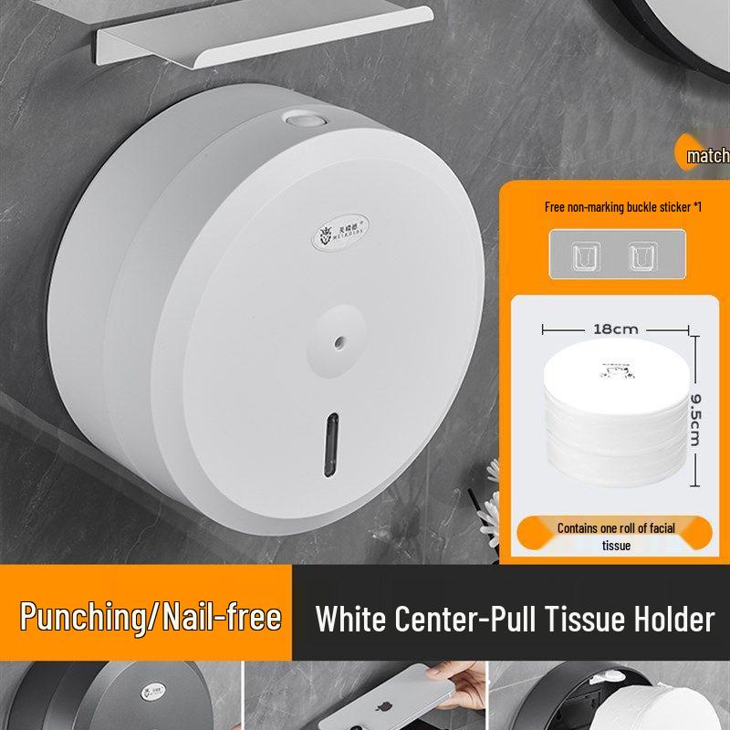 Large Waterproof Wall-Mounted Paper-Saving Tissue Box for Hotels