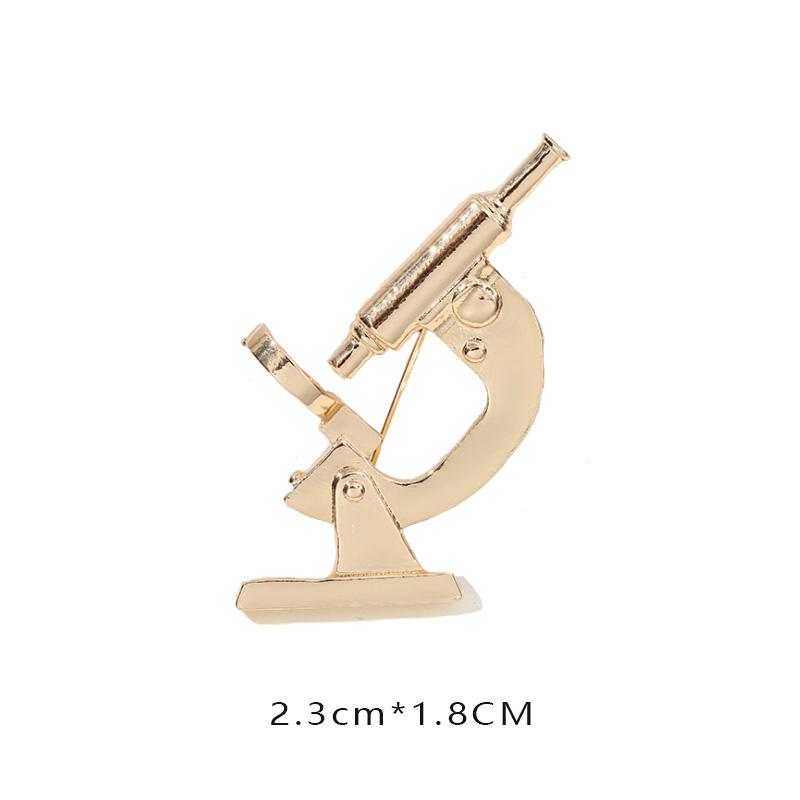 New Creative Medical Medicine Equipment Brooch Pin Stethoscope Electrocardiogram Heart Shaped Pin Brooches Lapel Jewelry