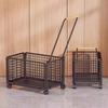 Movable Storage Basket Iron Organizer Baskets Luxury Large Toys Clothes Organizers Cart Multipurpose Kitchen Organizing Carts