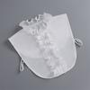 Fashion Half Shirt Style Fake Collar for Women Stand Detachable Collar Fake Girls Vintage Lace Ladies False Blouse Collar Decor