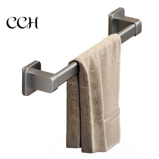 Self-stick Towel Rail Self-Adhesive Rack Hand Bar Strong Load-bearing Adhesive Shower Easy To Install Bathroom Wall Mounted Hanger