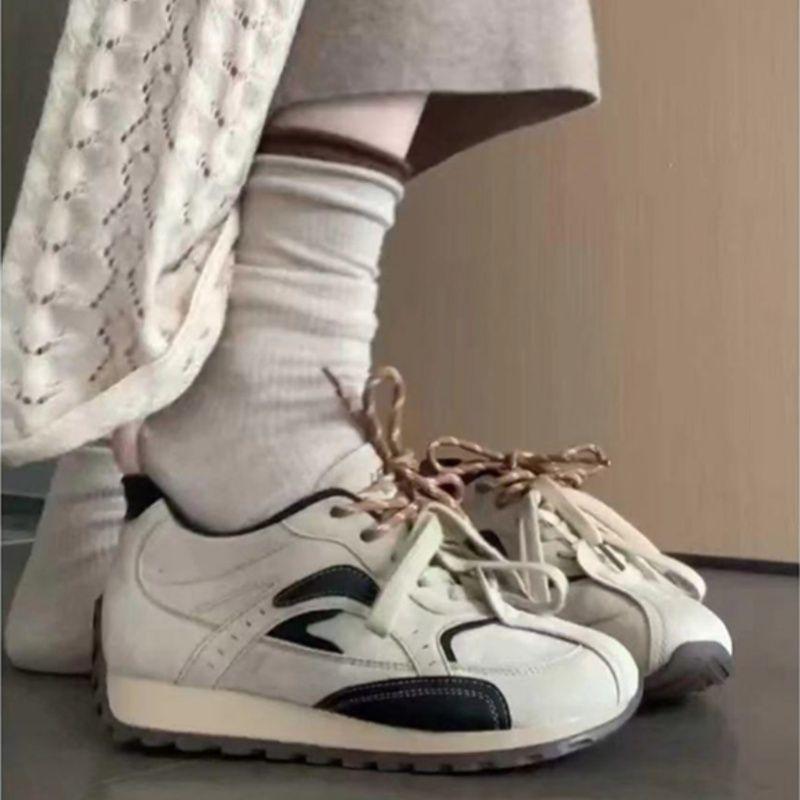 

Новая женская осенняя обувь, спортивная и повседневная обувь, ретро с толстой подошвой, со скрытой платформой, женские модели 40 бежевый