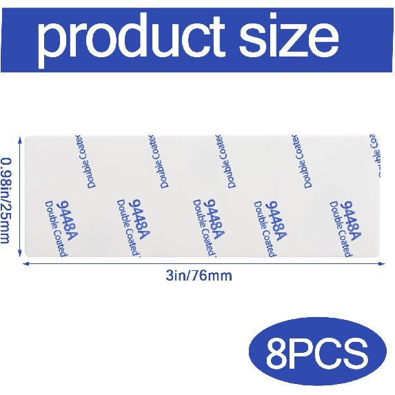 8 Pcs Horizontal Blind Repair Tabs Mini Blind Slat Repair Kit Horizontal Blinds Replacement Slats White Blind Fixers for Horizontal Blinds (1" W x 3"