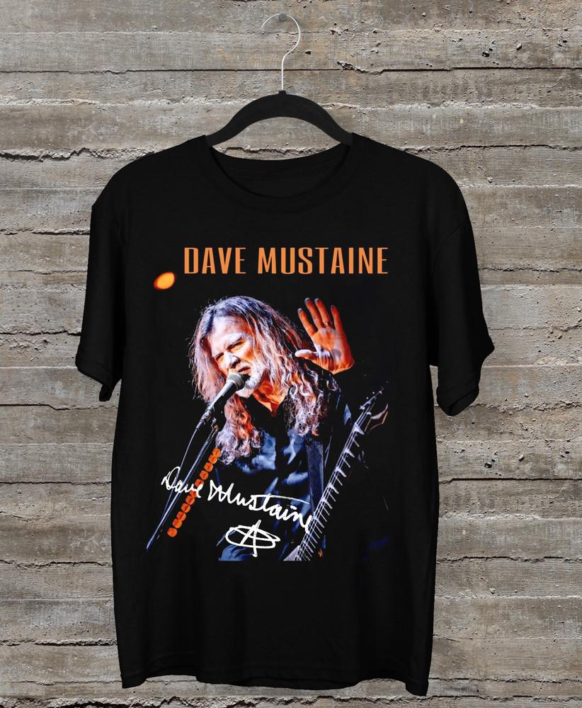 Megadeth Dave Mustaine Signature Black All Size T-Shirt AG2657 Unisex T-Shirt XXXL
