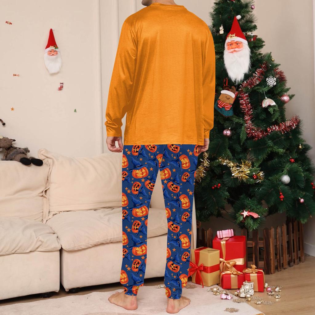 Halloween Family Matching Sets Piżamy, Stroje wypoczynkowe, Rodzinne Dopasowane Długie Rękawy Topy + Spodnie Zestaw