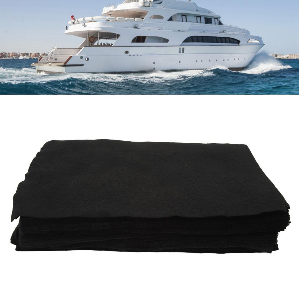 50PCS Window Glass Cleaning Cloth Thickened Mirror Cleaning Towels For Rv Yacht Black