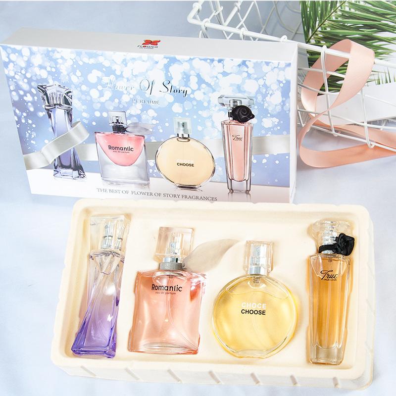 Flower Story Charm Perfume Set Lasting Light Fragrance Student Affordable Gift Box Fragrance Middle Eastern Arabic Perfume