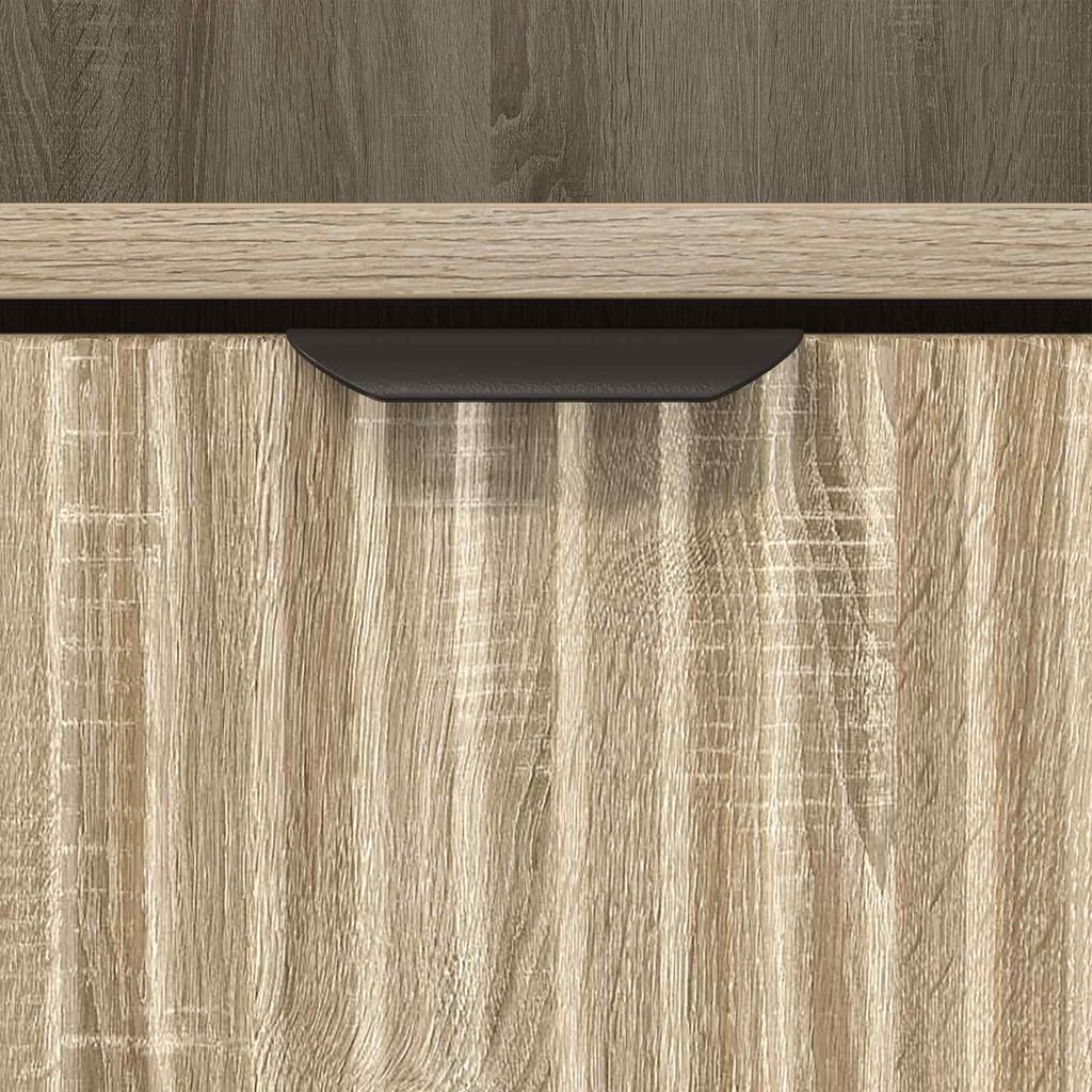 Bathroom Cabinet with Storage Sonoma Oak 31.5 X 33 X 190 Cm