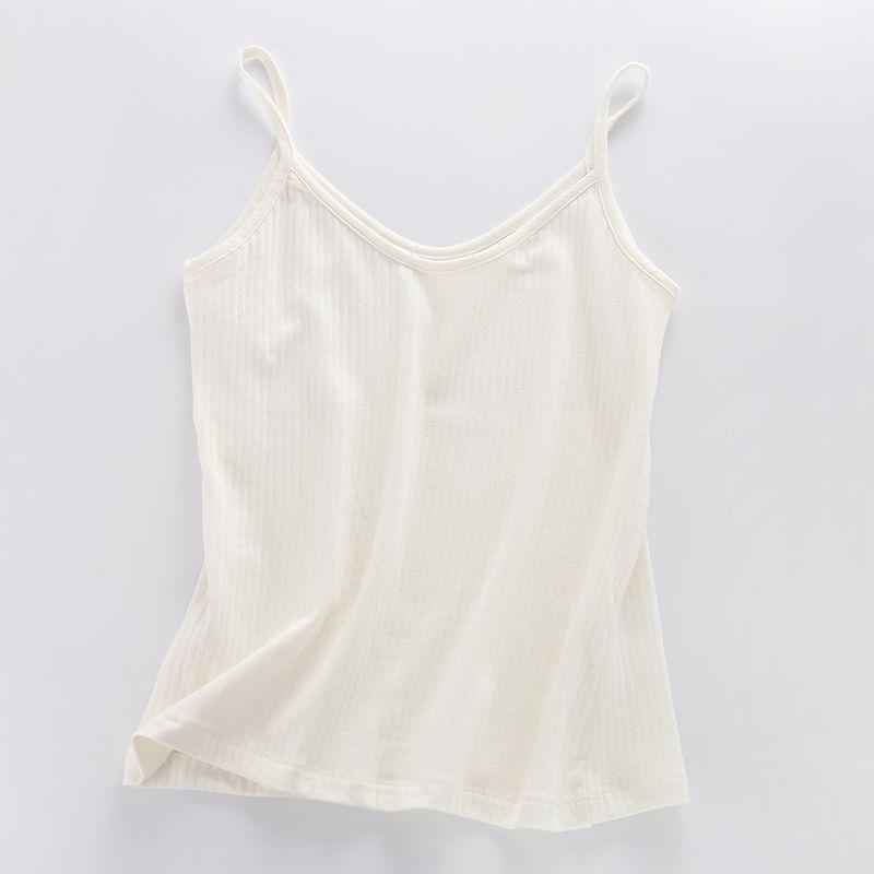 

Women s Plus Size Cotton Knit Strappy Camisole Tank Top S/M (70-90 jin)
