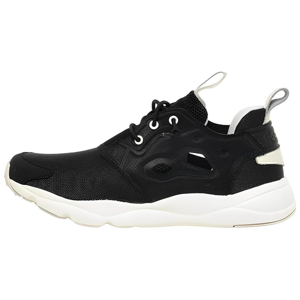 Reebok 95 Textile, Leather Sports Cushioning Abrasion Resistant Low top Casual Shoes Women's Black AR0597