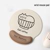 Creative Line Drawing Mouse Pad with Memory Foam Wrist Rest