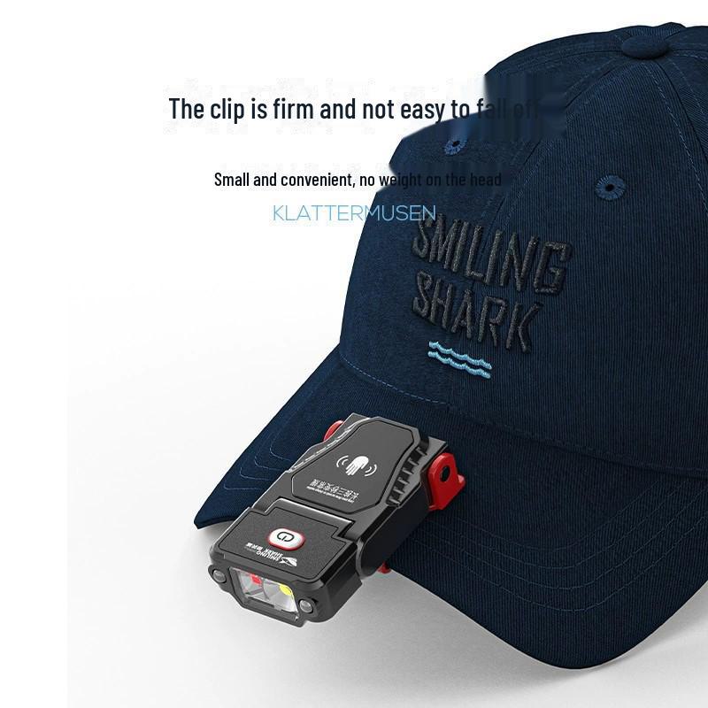 Ultra-Light Rechargeable Cap Clip Headlight for Night Fishing