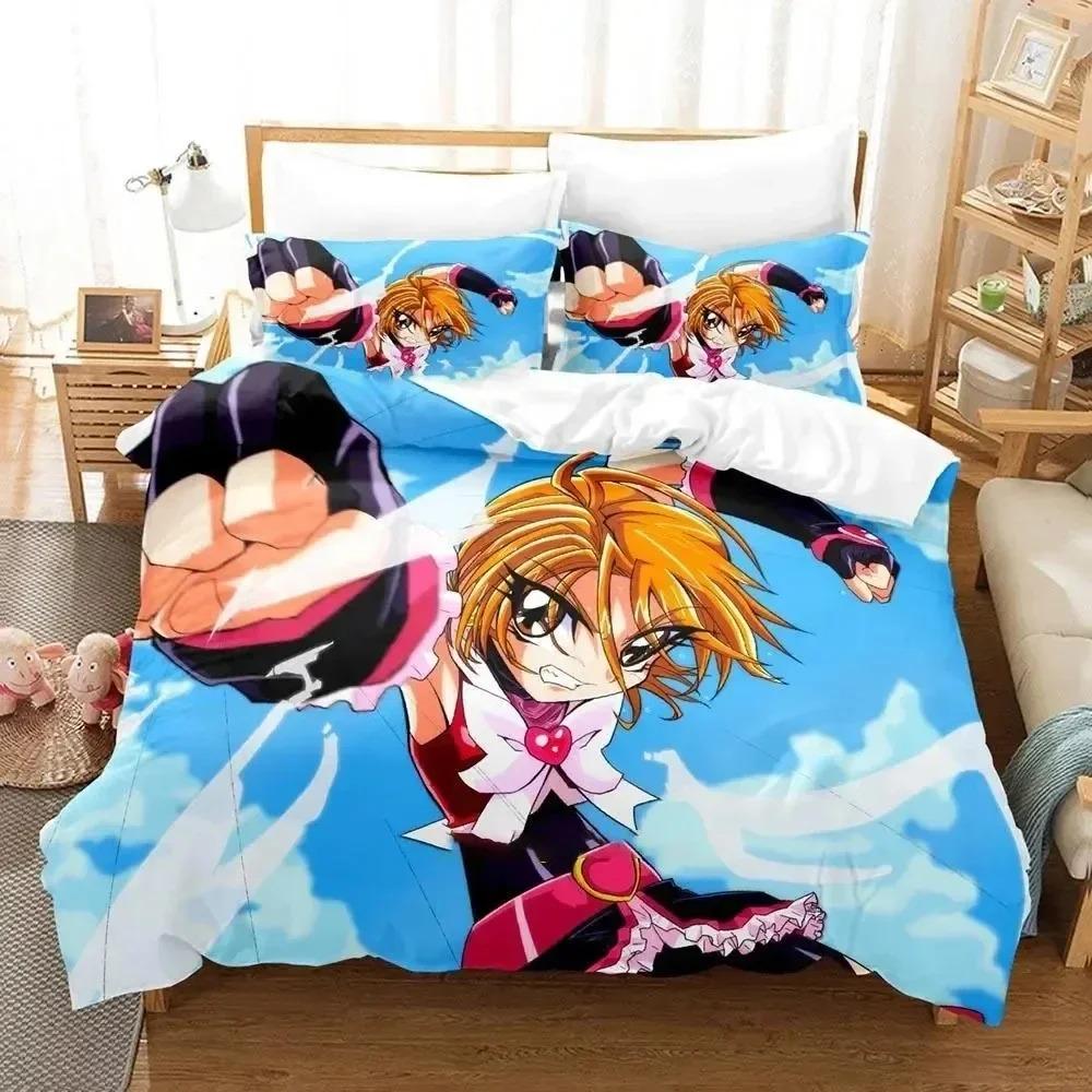 Anime Pretty Cure Bedding Set Boys Girls Twin Queen Size Duvet Cover Pillowcase Bed Kids Adult Fashion Home Textile Customizable
