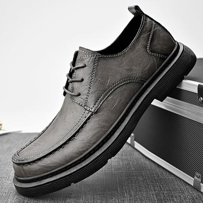 Vintage Style Men Casual Sneakers Genuine Leather Male Oxford Shoes New Fashion Comfortable Business Shoes Formal Dress Footwear