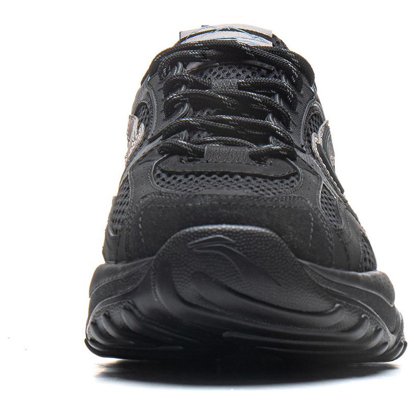 Li Ning Churui V2 Fashion Classic Comfortable Versatile Thick Sole Height Increasing Non-Slip Wear-Resistant Low-Top Casual Shoes AGCU375-4