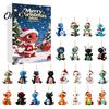 Christmas Tree Hanging Ornaments 2026 Dragon Advent Calendar, 24 Days Funny Baby Figures Countdown Acrylic Decorations 2D Cartoon for Xmas Tree, Home
