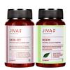 Jiva Combo Van Neem & Skin Fit Tabletten Voor Gezonde Huid | 100% Ayurvedische Formule Zuivert Bloed | Verbetert Huidgezondheid & Huidskleur | Verlicht Kaph